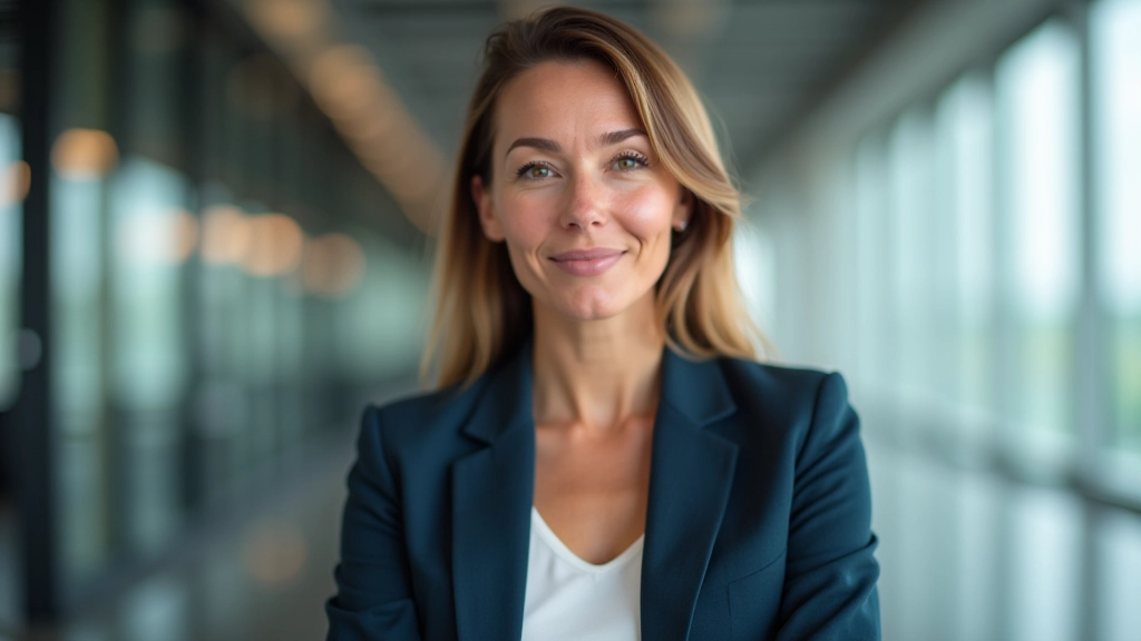 Profesionální žena připravující svůj LinkedIn profil