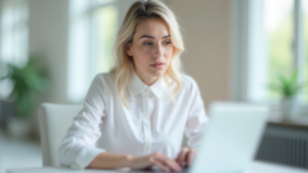 Člověk vyplňující LinkedIn profil na počítači, vidět název a popis v editoru